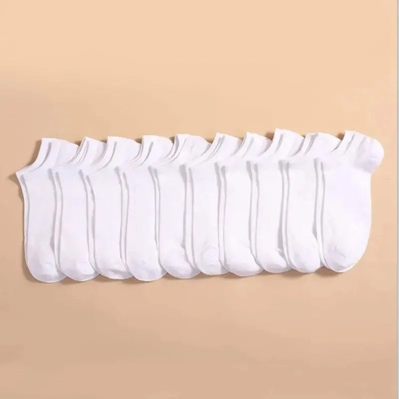5/10 /20/30 Pairs Unisex Casual Plain Color Boat Socks Thin Breathable Comfy Anti Odor Sweat-absorbing Ankle Socks For Men Women Beauty World Shop