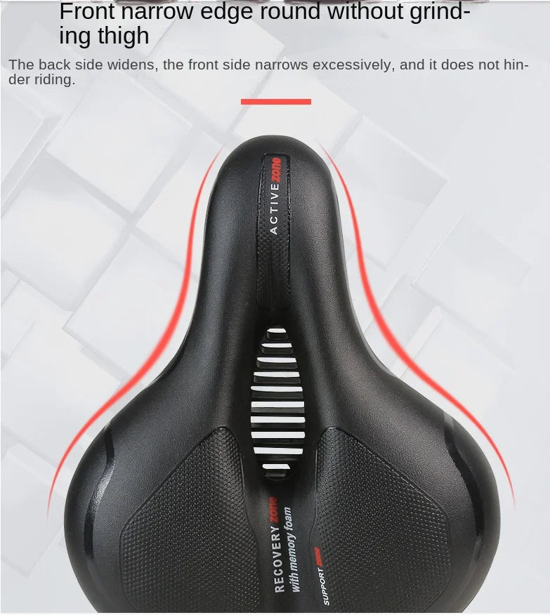 ESLNF Hollow Breathable Bicycle Saddle MTB Road Bike Saddle Shock Absorbing Comfortable Big Butt Bike Seat Bicycle  Accessories Beauty World Shop