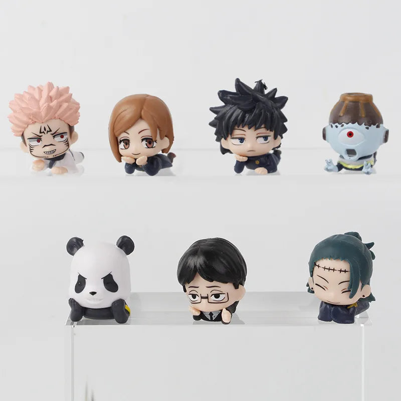 7pcs/set Jujutsu Kaisen Satoru Gojo Itadori Yuji Megumi Kugisaki Sukuna Geto Suguru Anime Figure Toys Cute Doll Collection Model Beauty World Shop