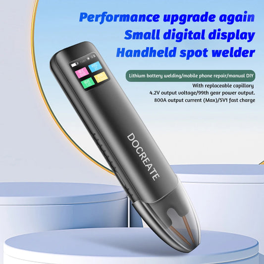 Handheld Spot Welder DIY Adjustable Portable Digital LED Display Color Screen Welding Automatic Trigger for 18650 Battery Beauty World Shop