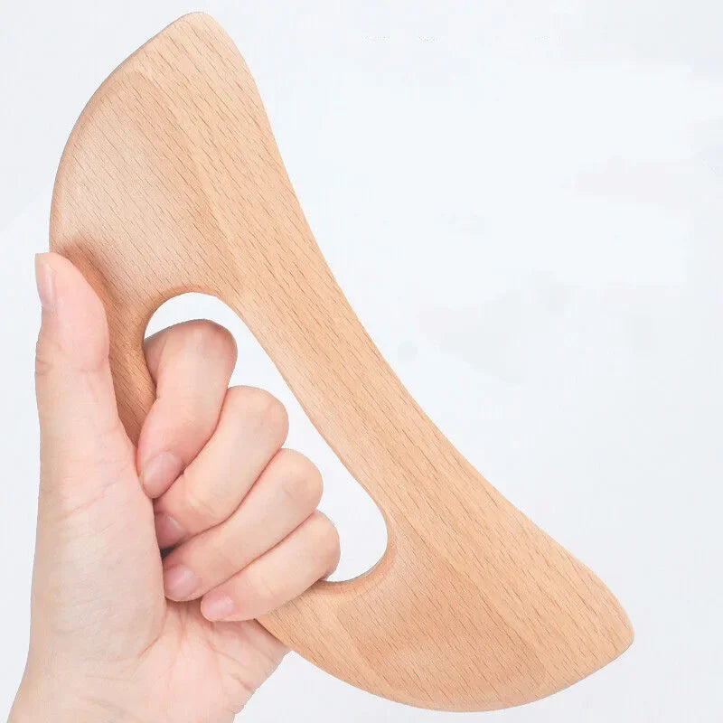 Wooden Cellulite Massager Body Guasha Tool Lymphatic Drainage Massager Muscle Scraper Back Massage Tool Relieve Muscle Fatigue Beauty Trend Shop