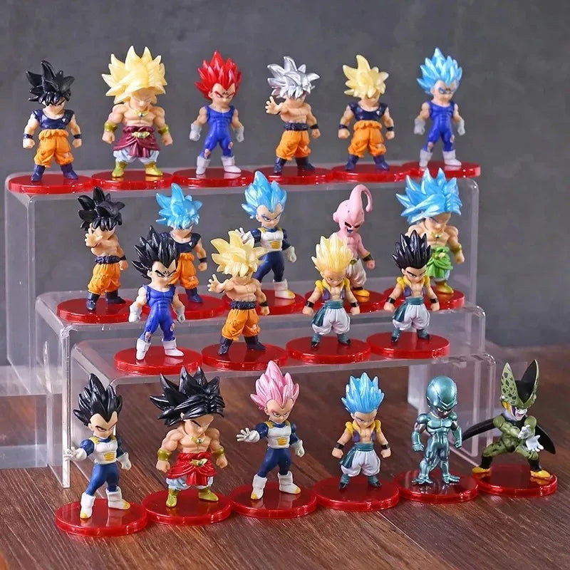 Dragon Ball Z Super Saiyan Son Goku Son Gohan Vegeta Broly Piccolo Majin Buu Action Figure Set Anime Figurines Model Gifts Toys Beauty World Shop
