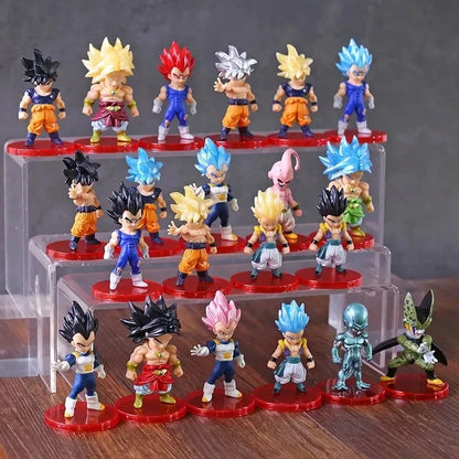 Dragon Ball Z Super Saiyan Son Goku Son Gohan Vegeta Broly Piccolo Majin Buu Action Figure Set Anime Figurines Model Gifts Toys Beauty World Shop