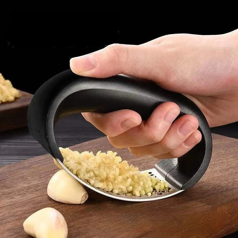 Stainless Steel Garlic Press Crusher Manual Garlic Mincer Chopping Garlic Tool Fruit Vegetable Tools Kitchen Accessories Gadget Beauty World Shop