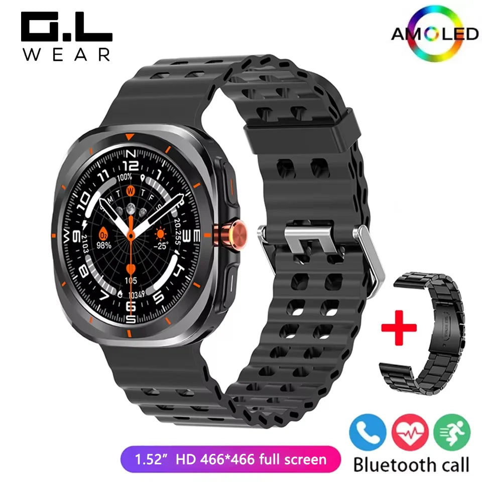 G.L Wear 2025 New Smartwatch for Men Heart Rate Monitoring Bluetooth Calling Fitness Tracking Pedometer Men's Smartwatch Beauty World Shop