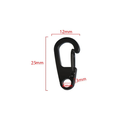 4/10Pcs Carabiner D-Ring Key Chain Spring Clips Mini Aluminium Alloy Hang Buckle Survival EDC Gear Outdoor Camping Keyring Tool Beauty World Shop