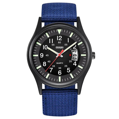 Reloj Hombre 2023 Fashion Mens Nylon Watches Luxury Men Army Military Quartz Watch Calendar Date Wristwatch Relogio Masculino Beauty World Shop
