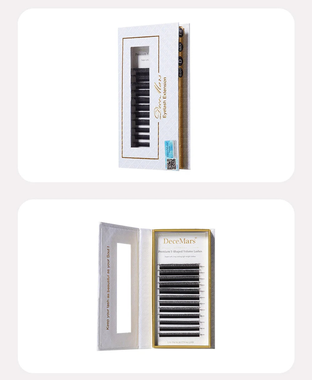 DeceMars YY Eyelash Extension 6mm-18mm Length Black Beauty World Shop