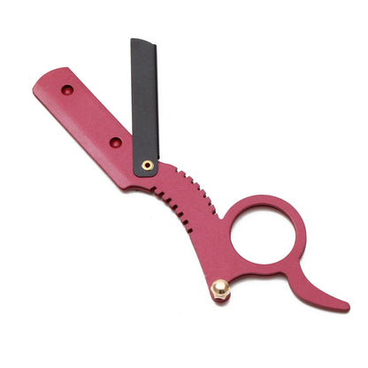 12.7cm 1Pcs Men Straight Barber Edge Steel Folding Shaving Knife Hair Removal Tools Shaving Razor With Blade Body Razors 6111# Beauty World Shop