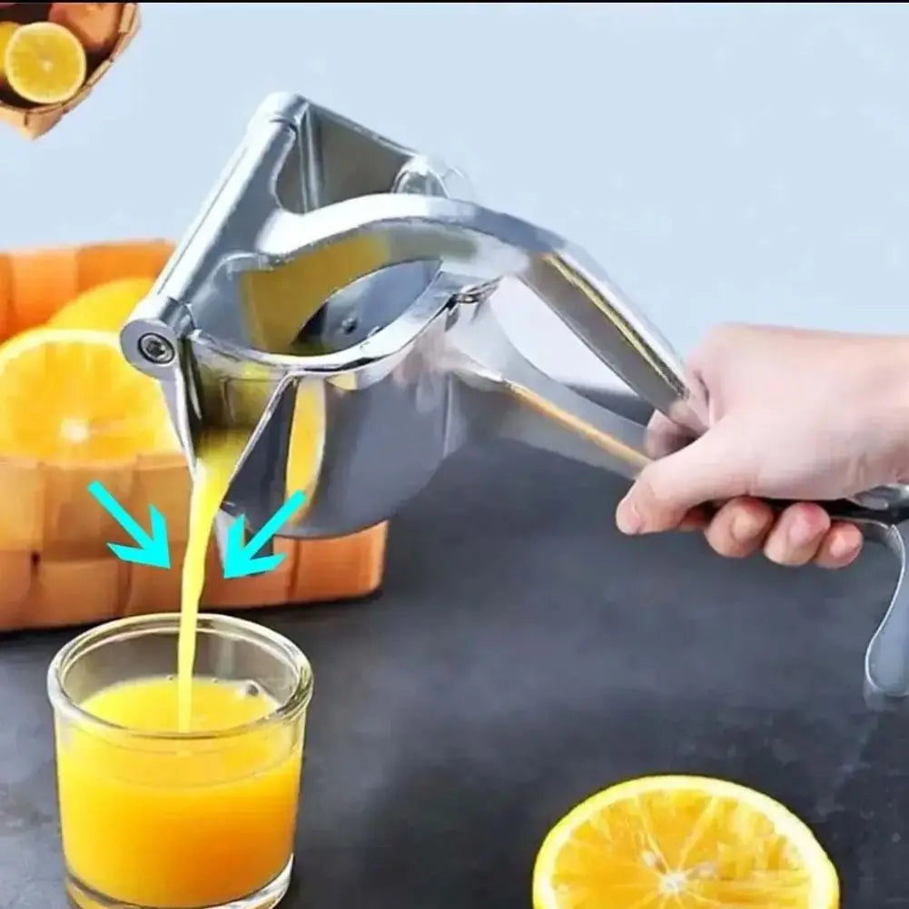 1pc Manual Juice Squeezer Aluminum Alloy Hand Pressure Juicer Pomegranate Orange Lemon Sugar Cane Juice Bar Kitchen Fruit Tool Beauty Trend Shop