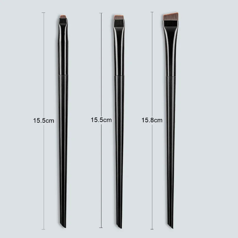 Karsyngirl 3pcs/set Blade Eyeliner Brush Eyebrow Brush Portable Flat Fine Eye Liner Brow Contour Makeup Brushes Makeup Tool Beauty World Shop
