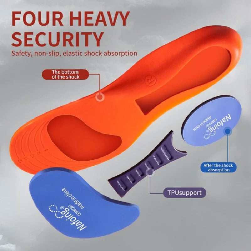 Sport Orthopedic Insoles for Feet Men Women EVA Breathable Shock Absorption Shoes Insole for Running Basketball Sport Care Pads Beauty World Shop