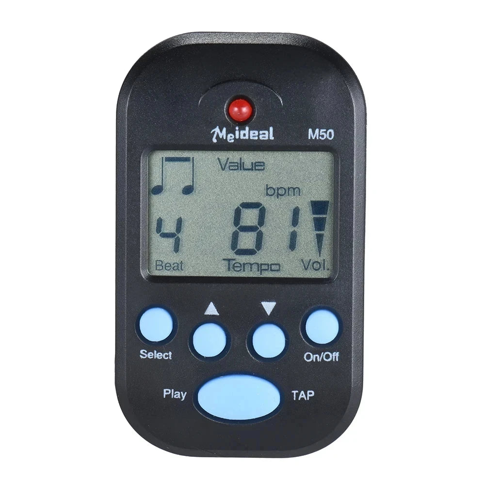 M50 Professional LCD Digital Metronome for Guitar Violin Bass - Rhythm Metronome for Stringed Instrument Players Beauty World Shop