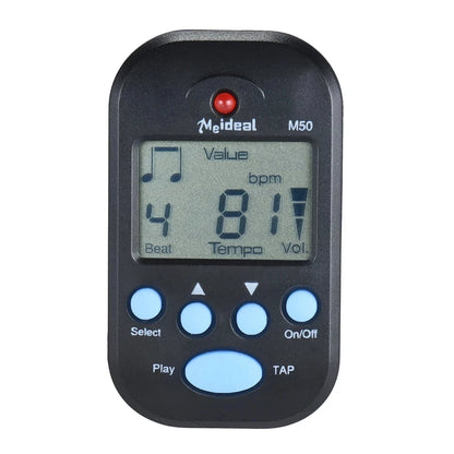 M50 Professional LCD Digital Metronome for Guitar Violin Bass - Rhythm Metronome for Stringed Instrument Players Beauty World Shop
