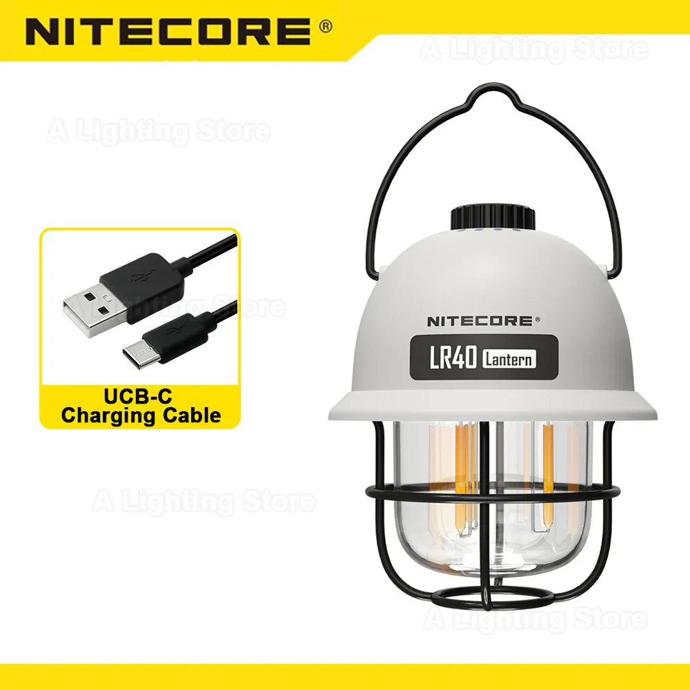 NITECORE LR40 Camping Lantern Camping light Power bank Tent light Portable lamp hand lantern Campsite Light Pendant Lights THee STORE