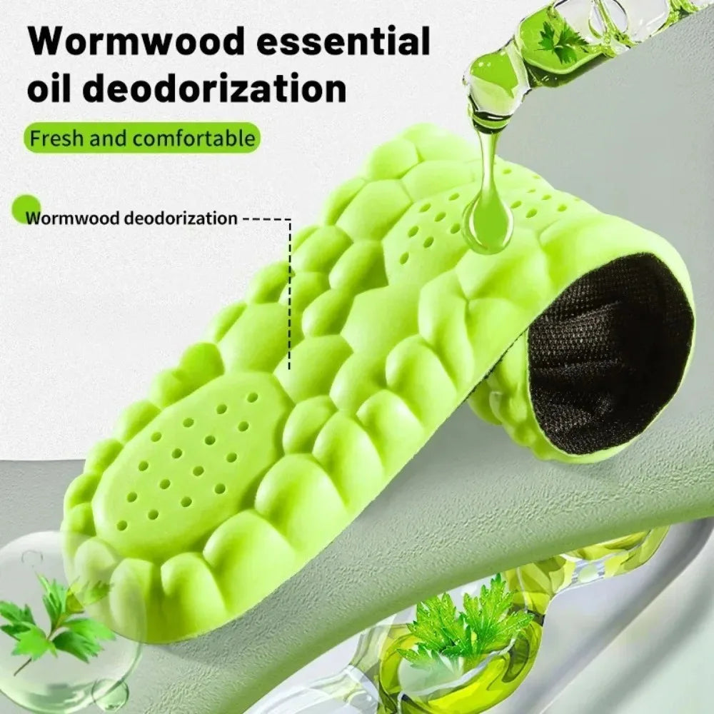 4D Sport Insole Super Soft Shoes Sole Pads for Feet Shock Absorption Baskets Shoe Sole Arch Support Orthopedic Inserts Beauty World Shop
