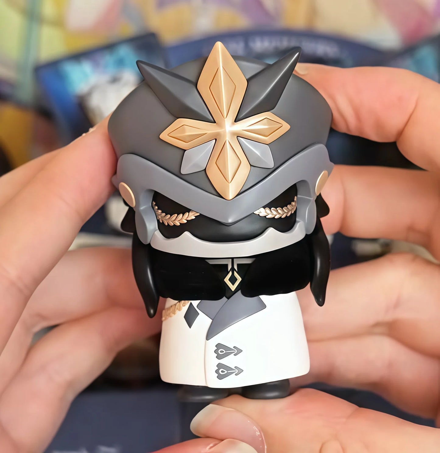 Mihoyo Genshin Impact Fatui Harbinger Q Version Series Blind Box Desktop Mini Doll Model Toys Trend Decoration Surprise Gifts Beauty World Shop