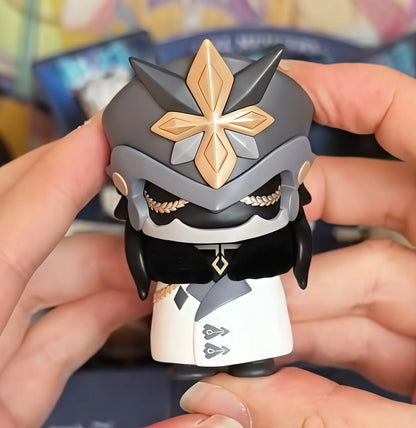 Mihoyo Genshin Impact Fatui Harbinger Q Version Series Blind Box Desktop Mini Doll Model Toys Trend Decoration Surprise Gifts Beauty World Shop