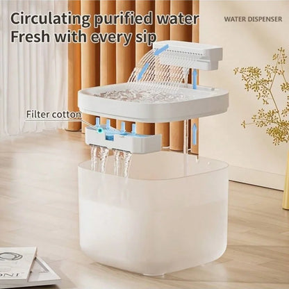 Pet Water Fountain With 3pcs Filter chips Auto circulation 3L large capacity Ideal for cats & dogs Replacement Filter for sale