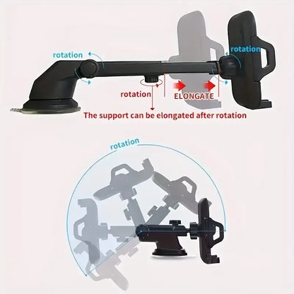 Universal Car Phone Holder Suction Cup Mount Stand for iPhone 15 Xiaomi Huawei Samsung - Mobile Phone Bracket Support Beauty World Shop