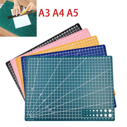 A3 A4 A5 PVC Cutting Mat Workbench Patchwork Cut Pad Sewing Manual DIY Knife Engraving Leather Cutting Board Side Underlay Beauty World Shop