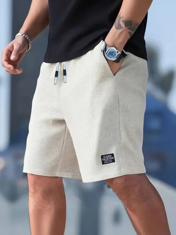 Men's Shorts, Men's Casual Pants, Men's Beach Shorts, Men's Sports Shorts, New Fashionable Textured Fabric, Breathable Pants, Suitable for Daily Casual Wear and Sports Beauty World Shop