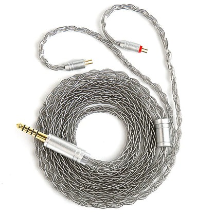 KBEAR ST12plus Earphone Cable 2m 8 Core 4N OFC Silver-plated Upgraded Cable 3.5/4.4mm MMCX/0.78mm 2Pin for CCZ KB03 KS1 Beauty World Shop