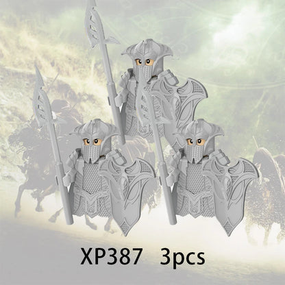 3pcs Lord Rings Elves Orcs Army Dwarf Rohan Mini Action Toy Figures Building Blocks Assembly Toys for Kids Birthday Gift Beauty World Shop