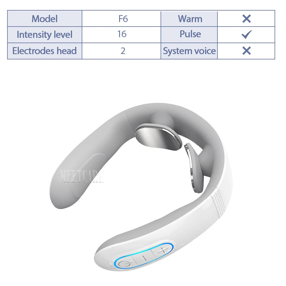 Pulse Neck Massager Electric Smart Cervical Massagers TENS Pain Muscle Kneading Massage Beauty World Shop
