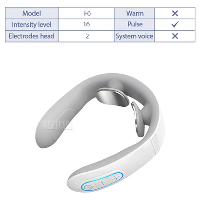 Pulse Neck Massager Electric Smart Cervical Massagers TENS Pain Muscle Kneading Massage Beauty World Shop