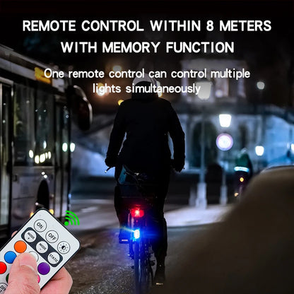 Wireless Light Aircraft Airplane Helicopter Warning Lights RGB Led Strobe lights Motorcycle Lights LED Flash with USB Charging Beauty World Shop