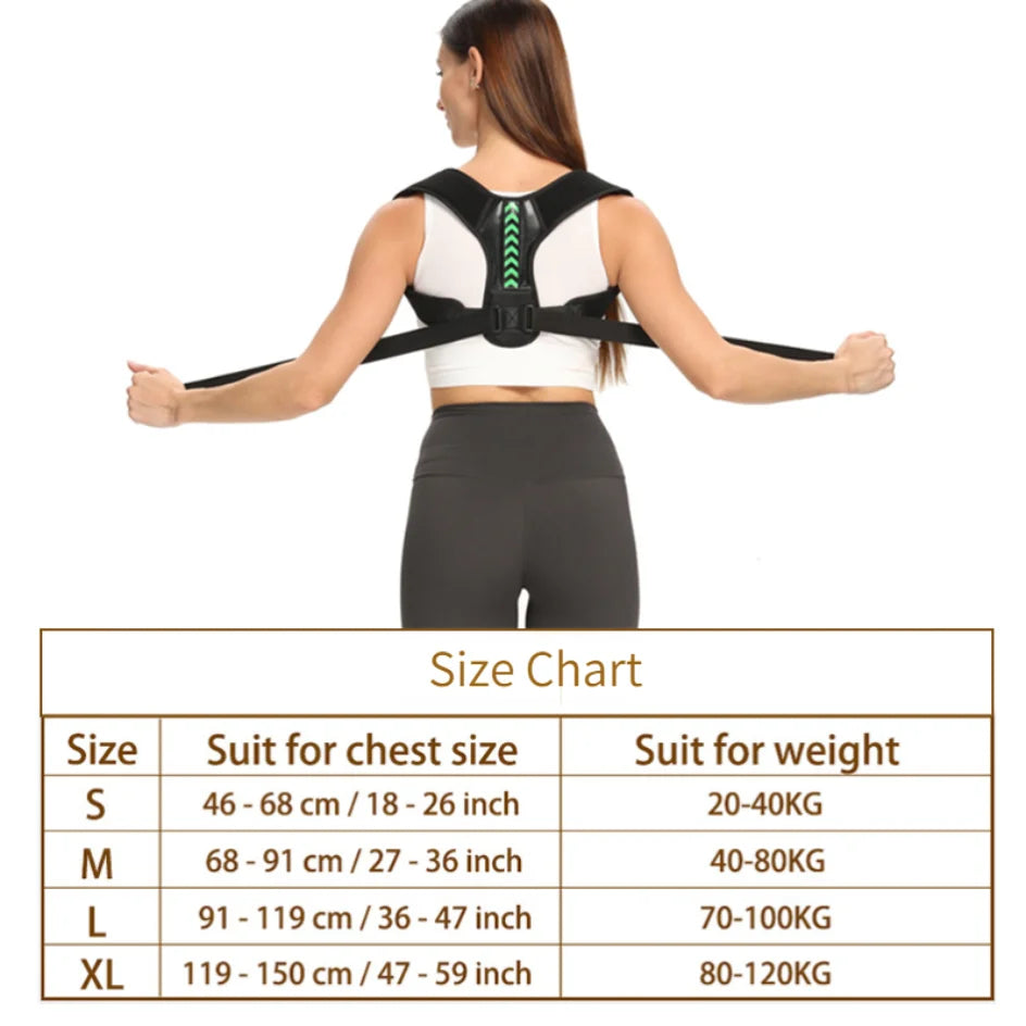 Adjustable Back Shoulder Posture Corrector Belt Clavicle Spine Support Reshape Your Body Home Office Sport Upper Back Neck Brace Beauty World Shop