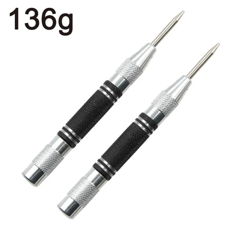 2pc Spring Type Automatic Center Punch Locator Glass Striker Window Breaker Punch Centering Punch Punch Tool Beauty World Shop