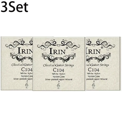 6 Pcs Strings Classical Guitar Strings Black Clear Nylon Guitarra Strings Sliver Plated Copper Wound String Guitar Accessories Beauty World Shop