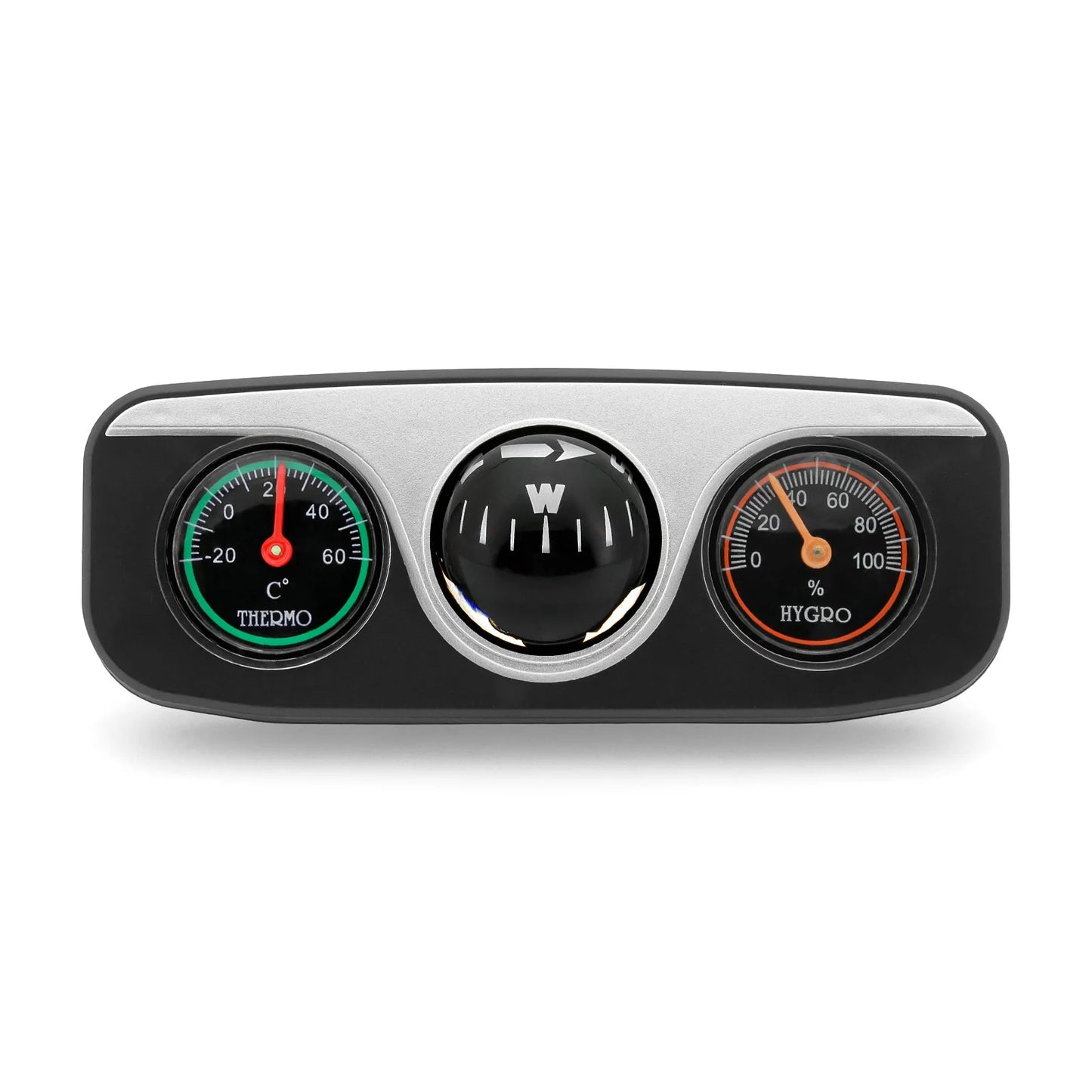 Car Ornaments Decoration 3 in 1 Guide Ball Compass For Auto Boat Vehicles Thermometer Compass Hygrometer Interior Accessories Beauty World Shop