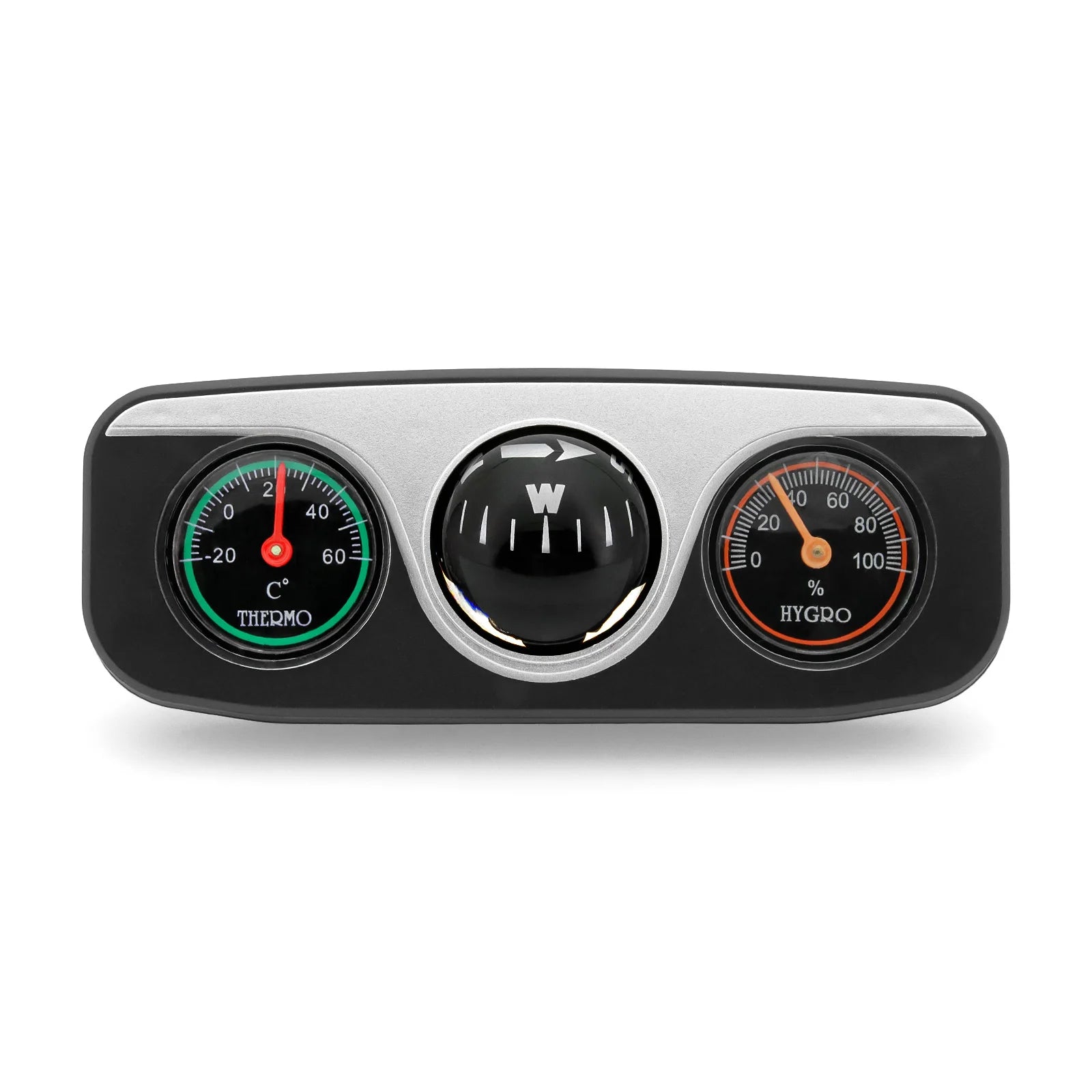 Car Ornaments Decoration 3 in 1 Guide Ball Compass For Auto Boat Vehicles Thermometer Compass Hygrometer Interior Accessories Beauty World Shop