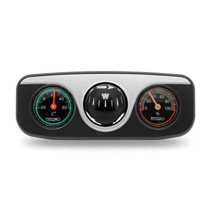 Car Ornaments Decoration 3 in 1 Guide Ball Compass For Auto Boat Vehicles Thermometer Compass Hygrometer Interior Accessories Beauty World Shop
