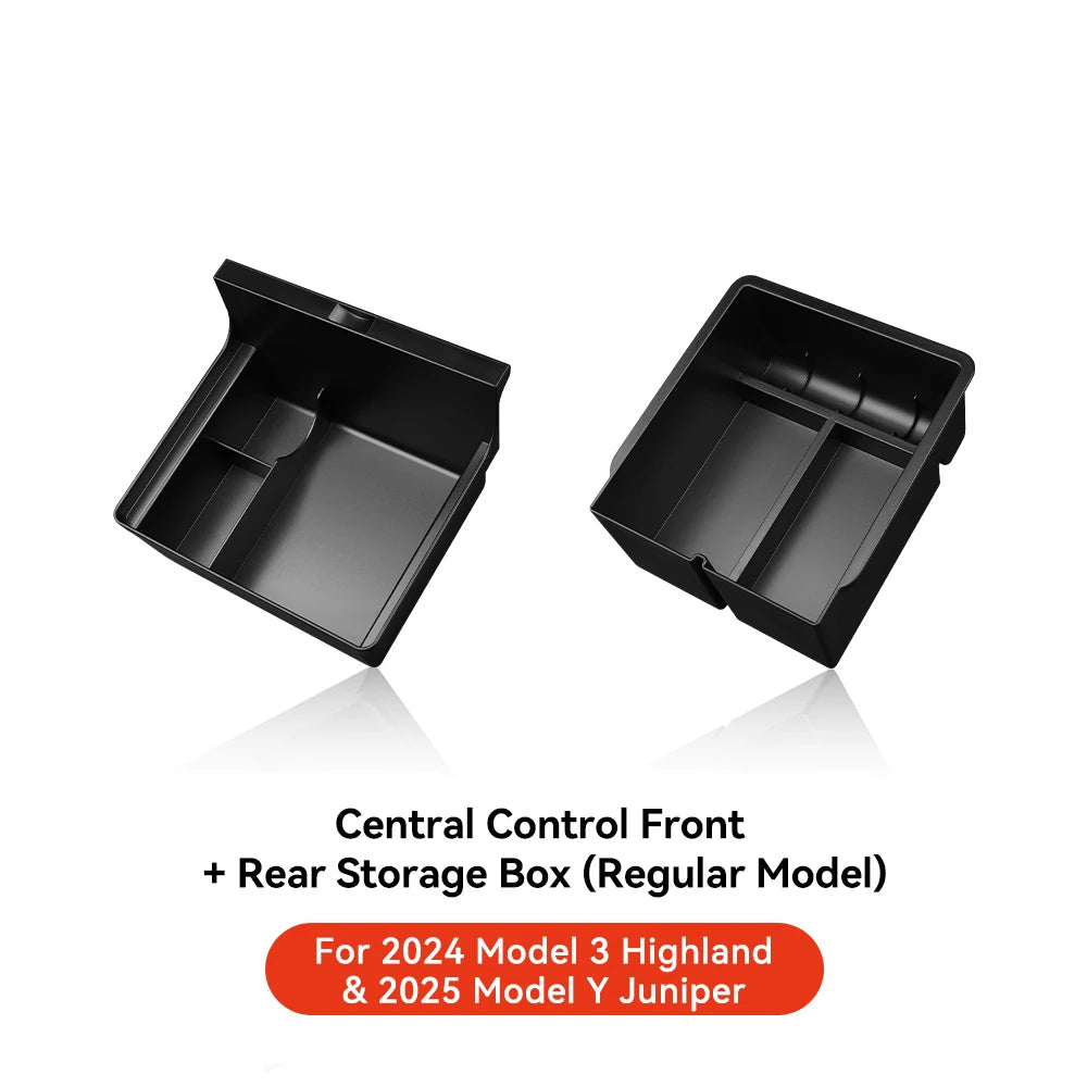 YZ For Tesla Model 3 Highland 2024 Model Y Juniper 2025 Storage Box Center Armrest Hidden Box Cup Holder Organizer Accessories Beauty World Shop