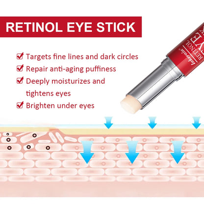Lakerain Retinol Eye Cream Stick Moisturizing, firming Removing Eye Bags Lightening Lines And Smoothing Dark Circles Eye Cream Beauty World Shop