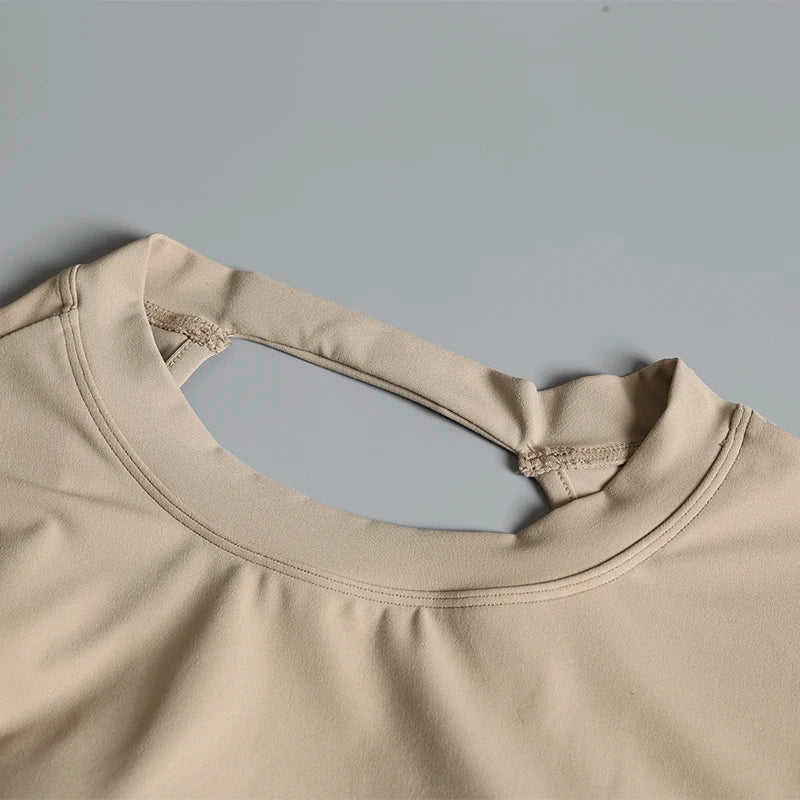 Sexy Short Backless Fixed Chest Pad Sports T-shirt Vest Women's Tight Fitting Quick Drying Slimming Yoga Suit Top Clothing Beauty World Shop