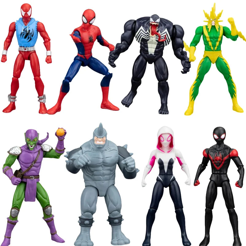 ZD Avengers Super Hero Iron Man Spiderman Gwen Action Figure Collectable Model Desktop Ornaments Toys Children Birthday Gifts Beauty World Shop