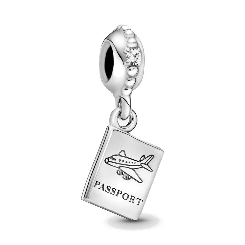 2025 New S925 Silver Spring Ball Bear Cross Pendant Suitable for Original Bracelets DIY Accessories Women's Charm Jewelry Gifts Beauty World Shop
