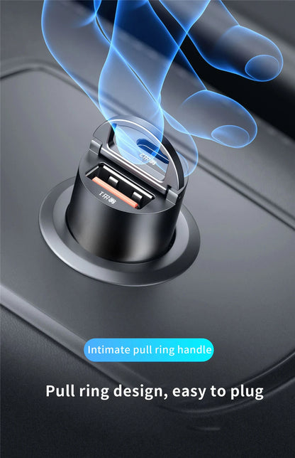 100W/200W QC3.0 PD Mini Car Charger 12-24V Lighter Fast Charging Car USB Type C Charger for Xiaomi Samsung Huawei iPhone Power Beauty World Shop