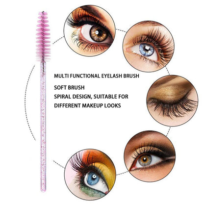 500/1000PCS Eyelashes Brushes Set Wholesaler Lash Mascara Brush For Lashes Extension Eyebrow Wands Applicator Makeup Tools Beauty World Shop