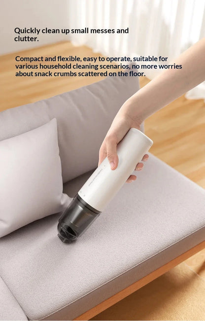 Vacuum Cleaner Mini Car Cleaning Powerful Suction Handheld Car Vacuum Cleaner Rechargeable for Car and Home Auto Vacuum Cleaner Beauty World Shop