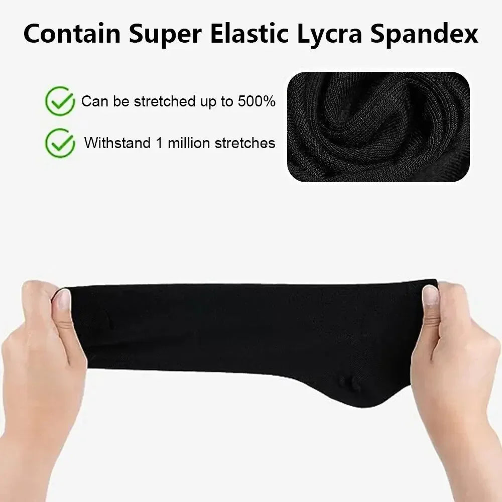 Men's Mid-Calf Cotton Socks 10/5/3 Pairs | Soft Breathable All-Season Crew Socks Solid Color for Daily Work, Sports &Casual Wear Beauty World Shop