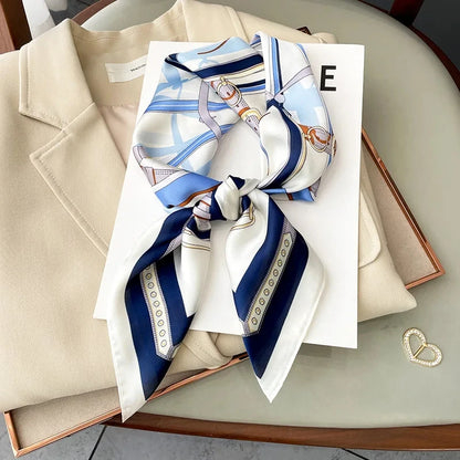 2025 New Fashion Luxury Printed Square Shawl Women 70x70cm Pashmina Silk Scarf Neck Headband Bandana Beauty World Shop