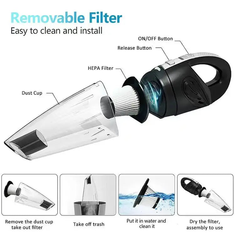 2025 New Handheld Vacuum Cleaner Multi-Function Integrated Machine Home Car Portable Wireless High Suction Gift Beauty World Shop