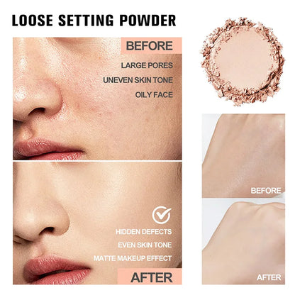 Banana Shaped Loose Powder Can Reduce Pores and Fine Lines, With a Long-lasting Matte Effect and Natural Facial Makeup Powder Beauty World Shop