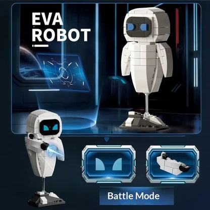 Wall.E Eve Small Particle Robot Assembly Model Kit Action Figure Boy Educational Toy Buildable Collectible No Special Effects Beauty World Shop